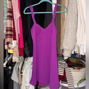 Purple flowy dress